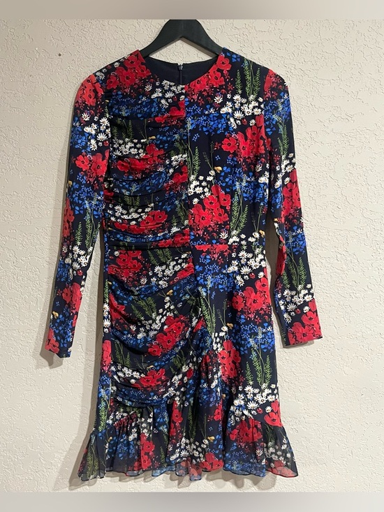 Mother Of Pearl | Silk Floral Mini Dress - Picture 4 of 8